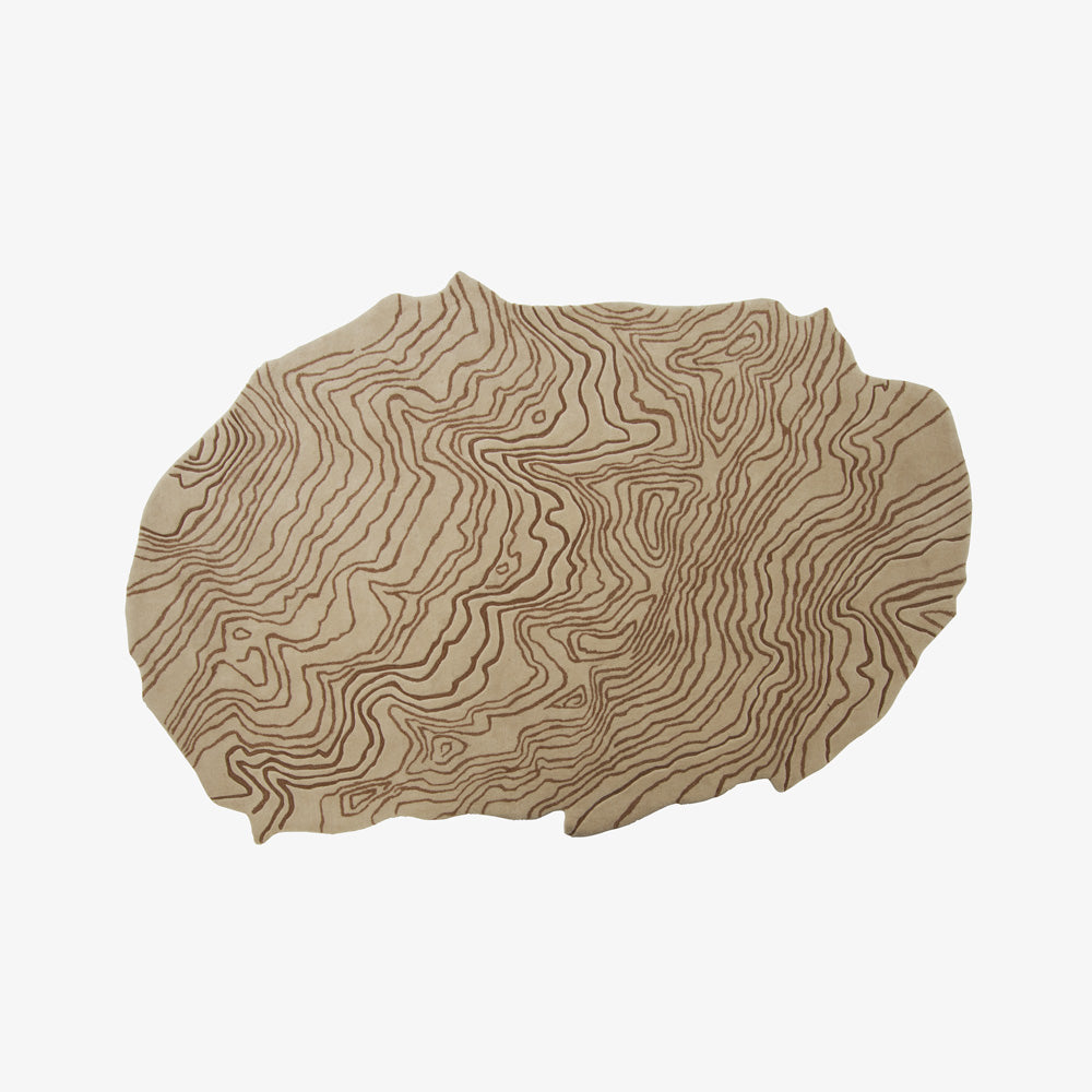ALFOMBR BEIGE TOPOGRAPHIE 204X297
