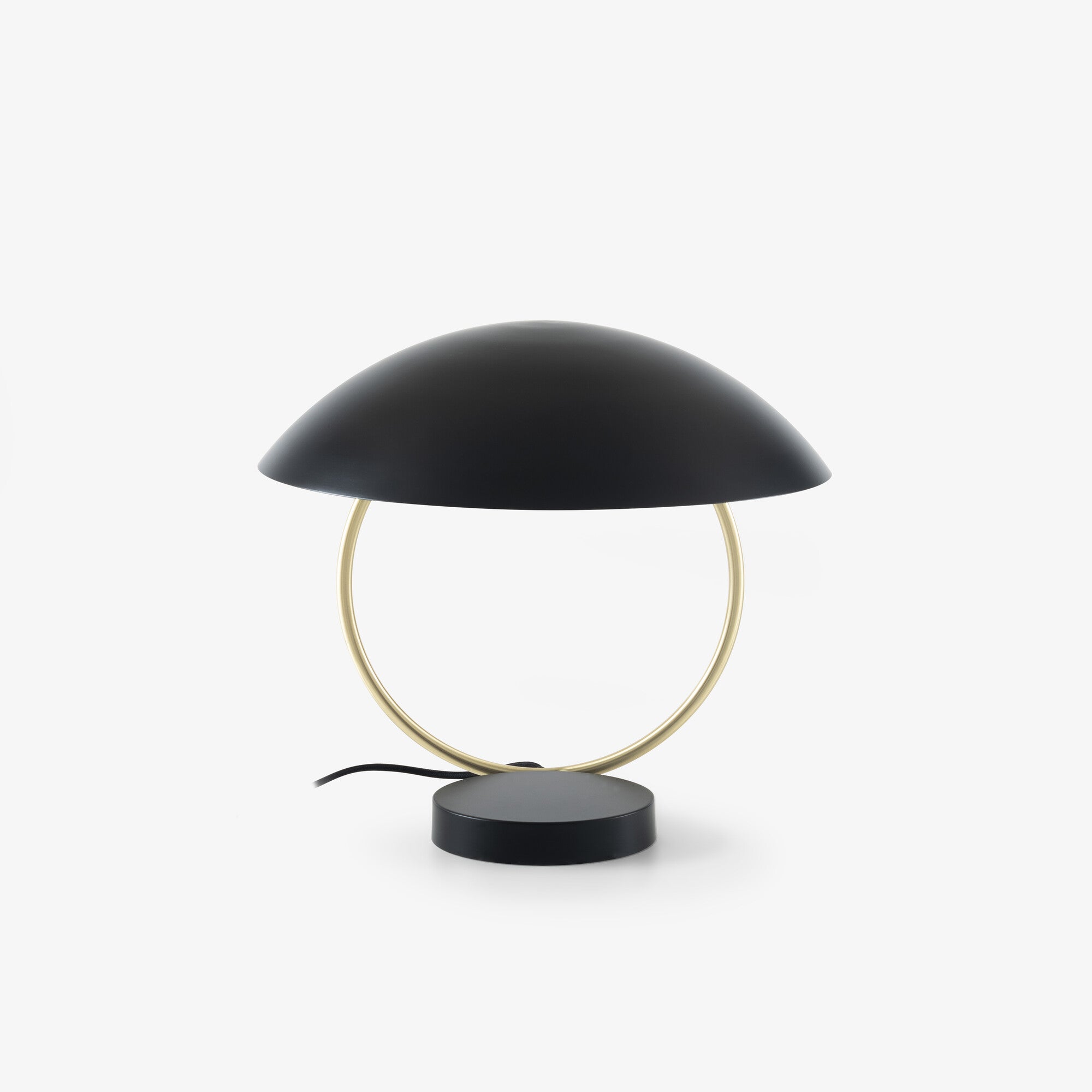 LAMP. SOBREMESA TANGENT NEGRO / LATON 110V