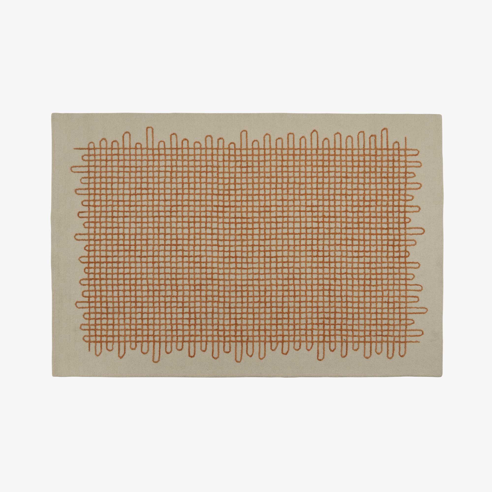 TAPIS 200X300 SCRAFFITO BOUCLETTE+TUFT RASE 100% LAINE NZ TUFTE MAIN