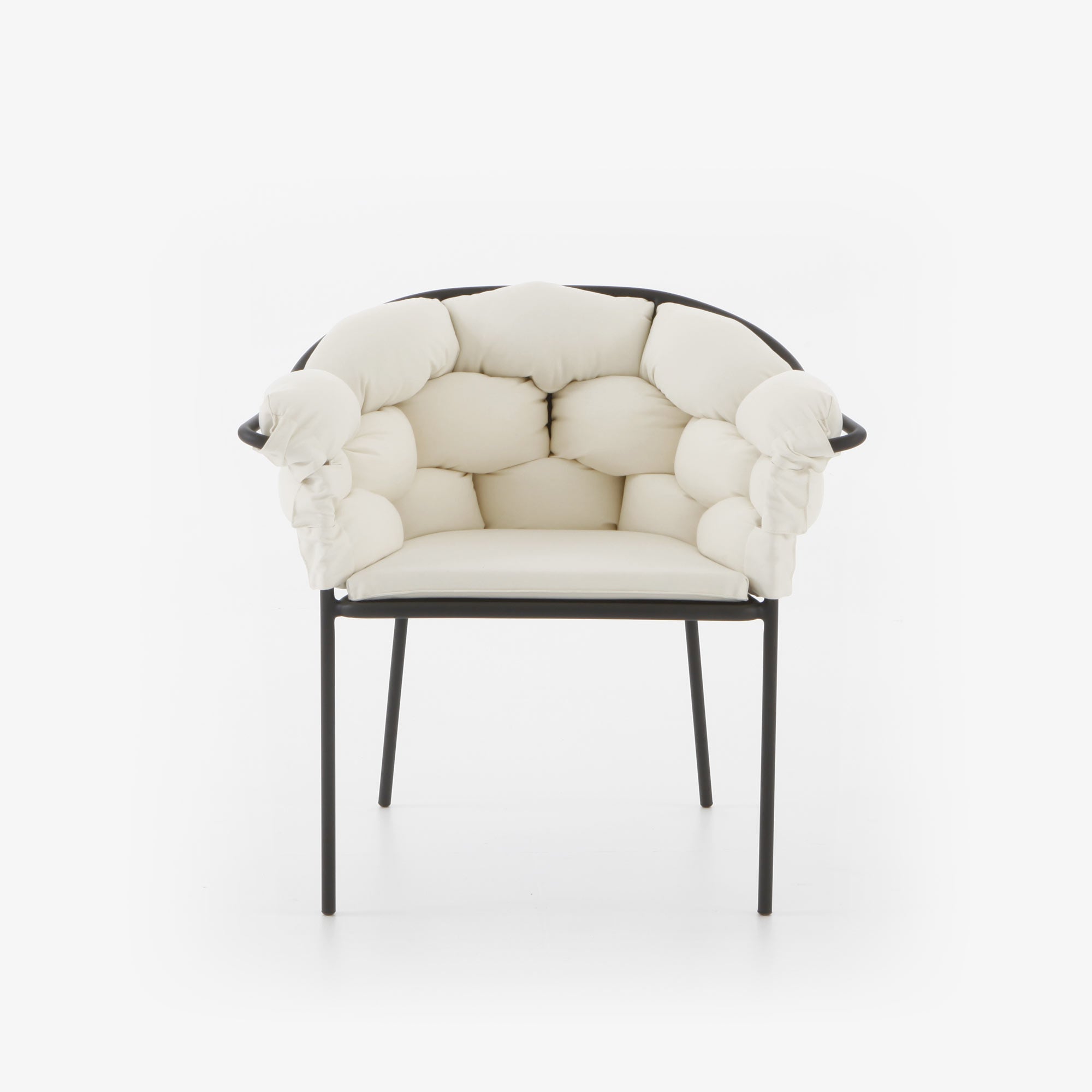 SILLON SERPENTINE COJIN ÉCRU PATA COLOR CARBON