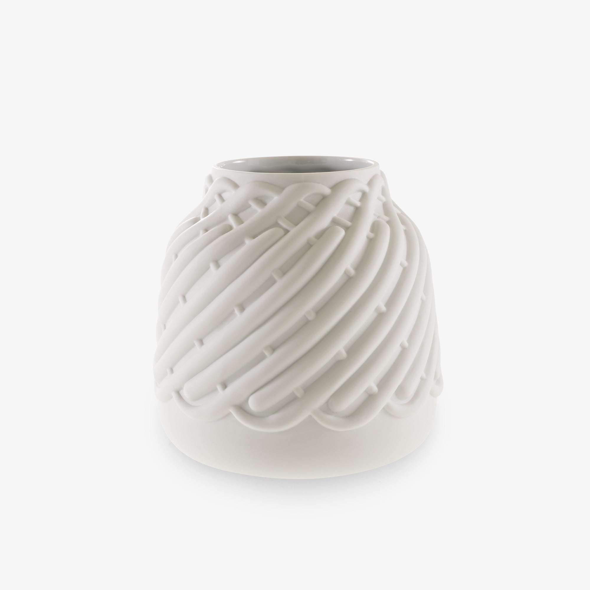 FLORERO ALTO DALVA BLANCO MATE PORCELANA DIA 215 X AL 230 MM