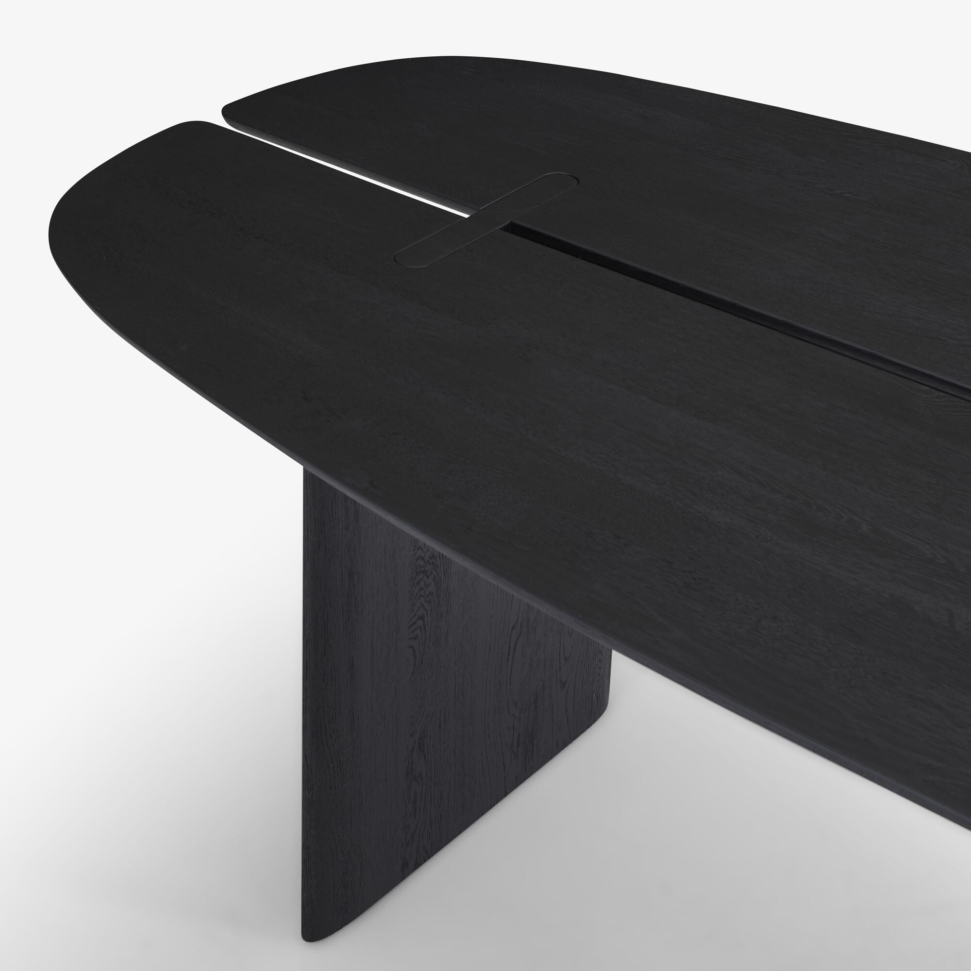 MESA COMEDOR* INTERVALLE ROBLE QUEMADO 220X100 ROBLE EFECTO QUEMADO