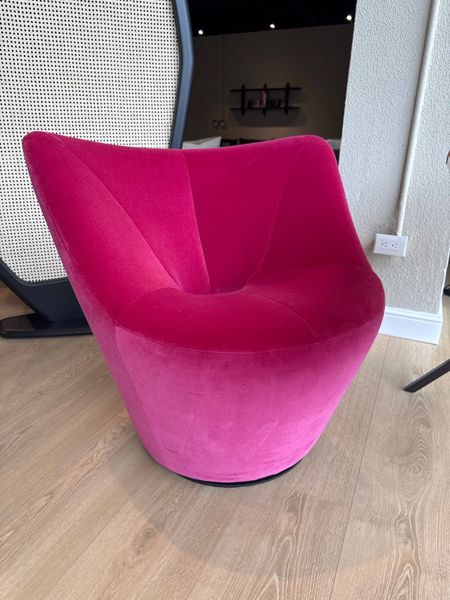 SILLON GIRATORIO BAJ ANDA GIRATORIO RESPALDO BAJO HARALD- 3 POURPRE 612