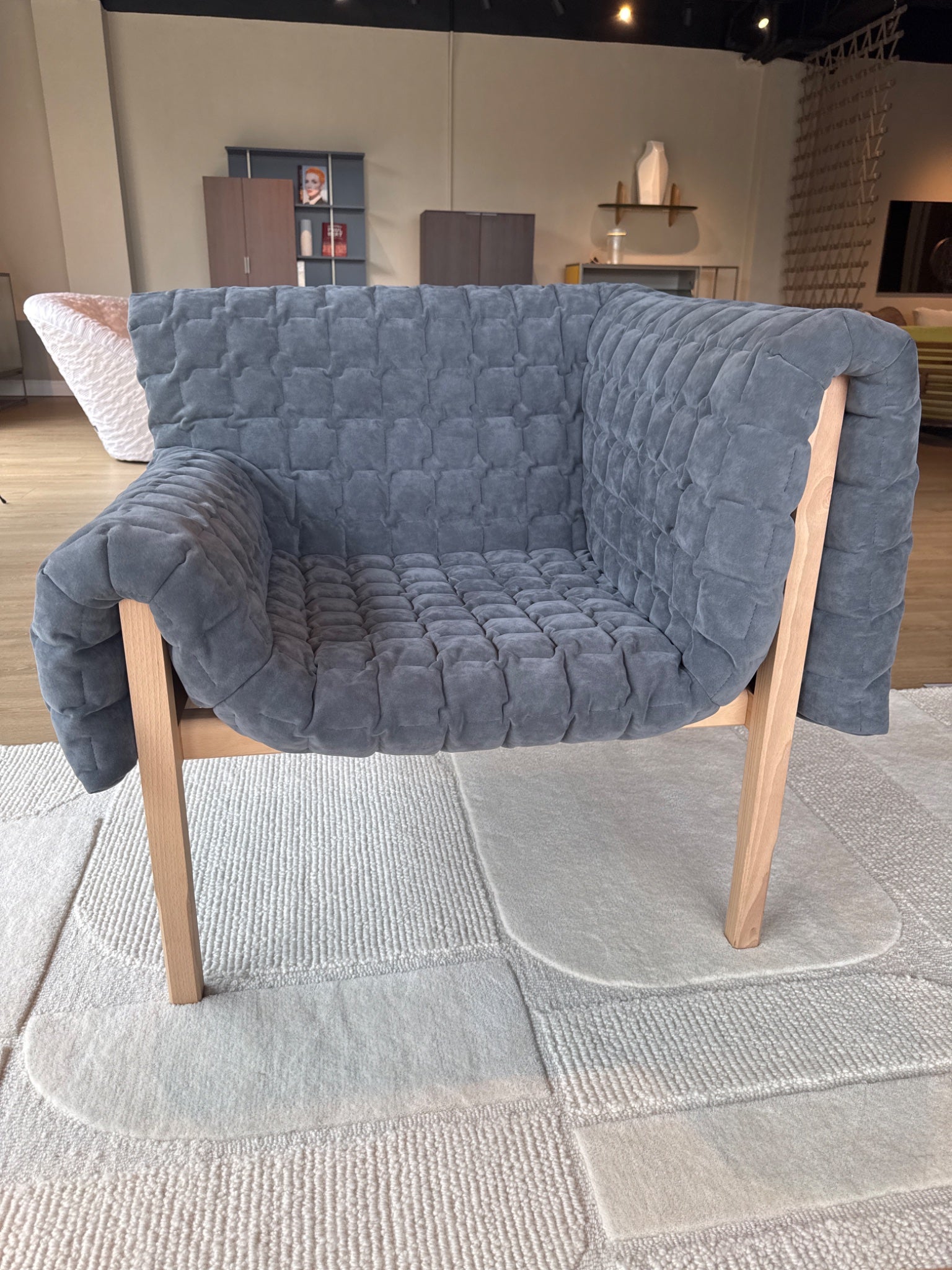 SILLON IZQUIERDO RUCHÉ ALCANTARA CHIC Y604 PATAS NATURAL